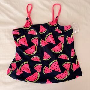 Justice Girls Swim Tank | Size 12 | Watermelon Print | NWT UPF 50+